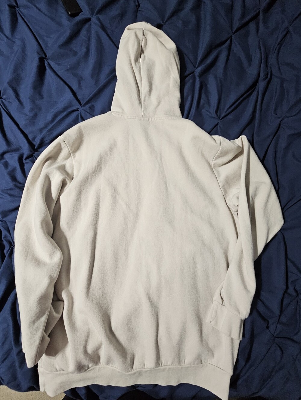 adidas Men's Cream Pullover Hoodie with Logo - Picture 3 of 3